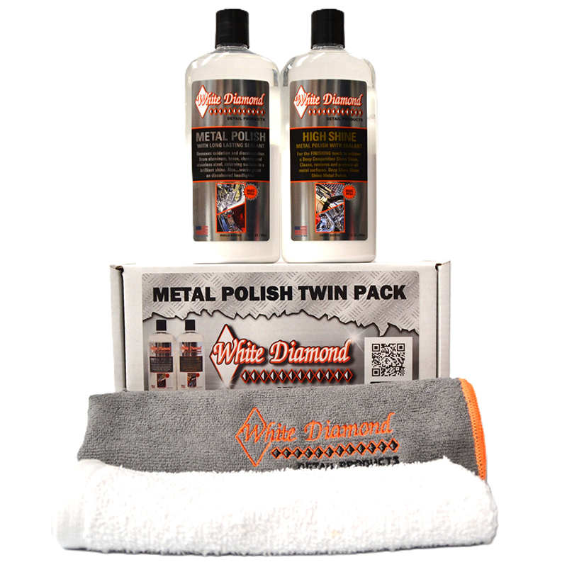 White Diamond Metal Polish & High Shine Twin Pack